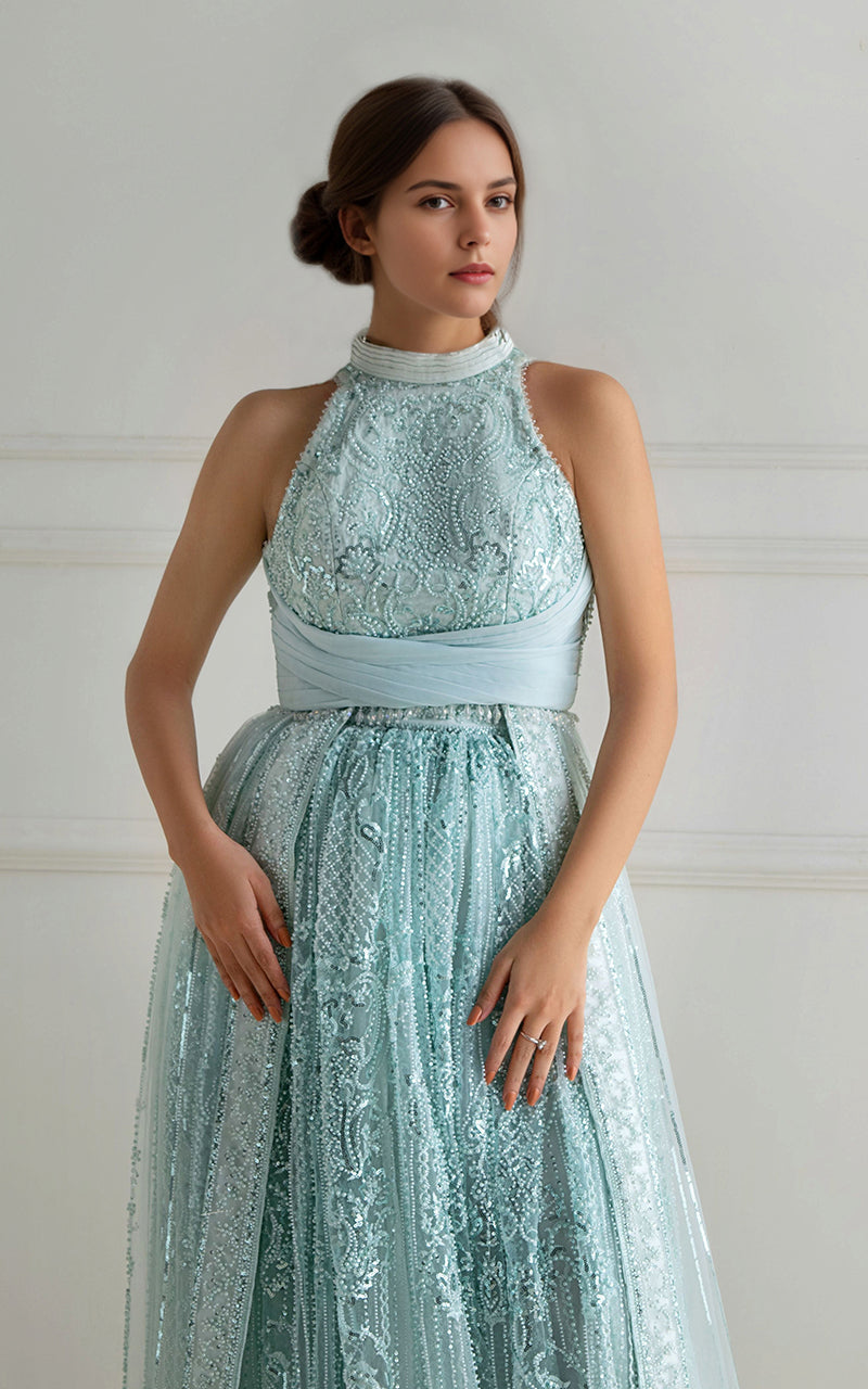 Threads and Motifs | Formal Dresses 25 | Net Embroidered Maxi-3