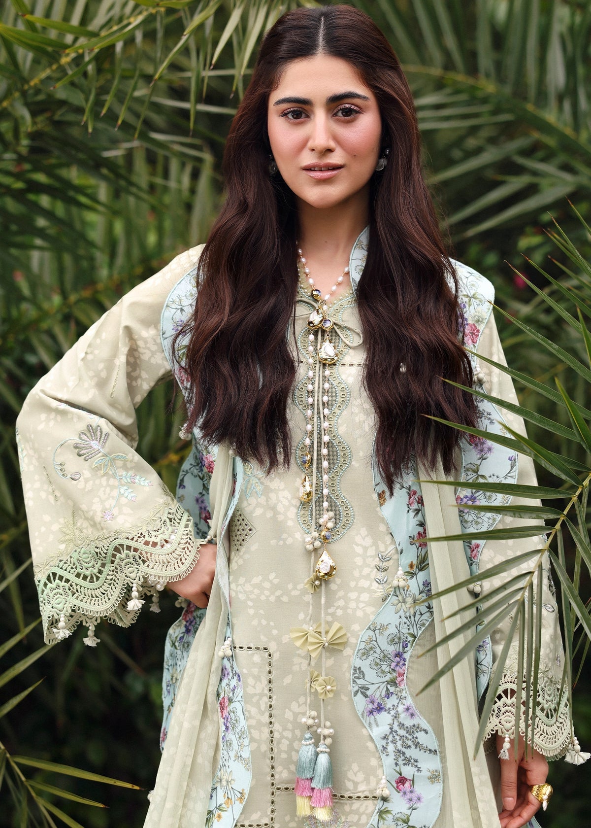Sardinia | Embroidered Lawn Edit 26 | Monsoon Sage, image 4