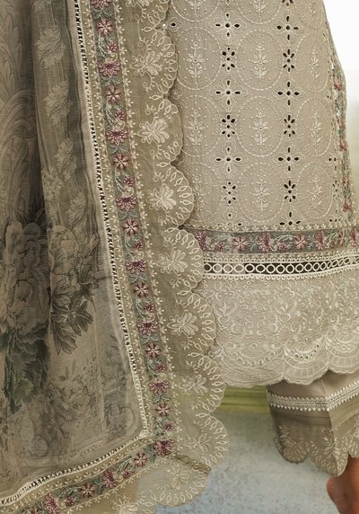 Zarqash | Tresor Luxury Lawn 24 | ZQT 002 ROSEMARY -  Zarqash Luxury - Original Designer Dress - House of Maryam