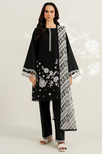 Farasha | Thread Lines Embroidered | Skylit Rouge -  Farasha Ladies Clothes - Original Designer Dress - House of Maryam