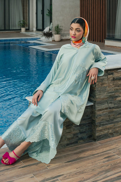 Fahad Hussayn | Lawn Banger | Aqua Babe -  Erum Khan Ladies Clothes - Original Designer Dress - House of Maryam