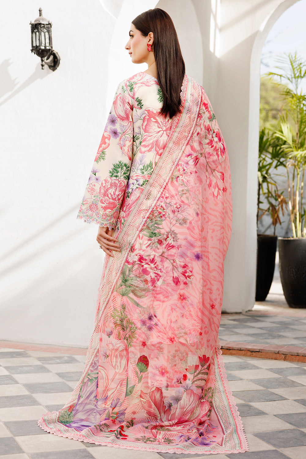 Farasha | Printed Essentials | Ivory Petal -  Farasha Ladies Clothes - Original Designer Dress - House of Maryam