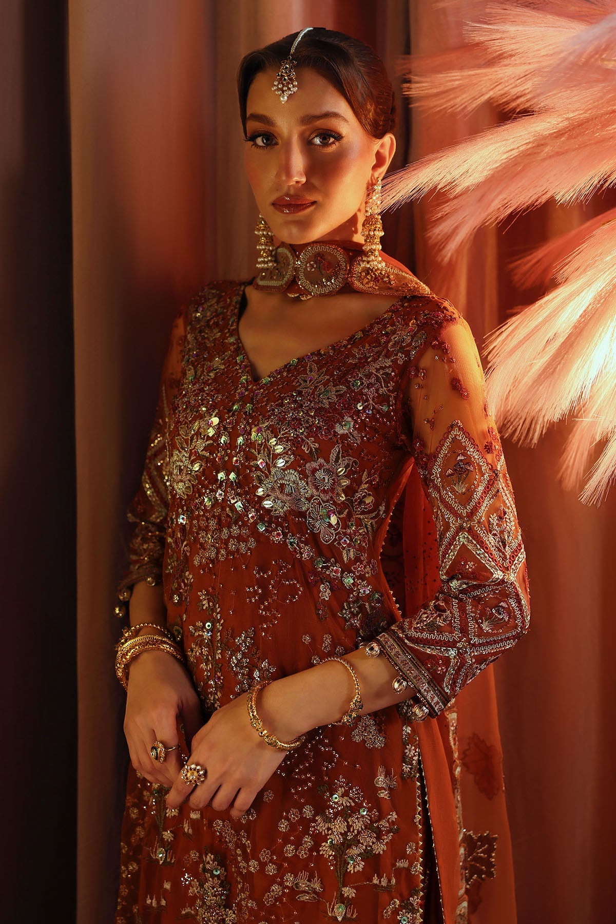 Nureh | Jhoomro 25' | NL-80 Zardozi -  Nureh jhoomro 25 - Original Designer Dress - House of Maryam