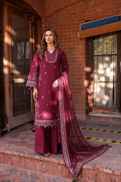 Farasha | Dastoor Embroidered Lawn SS24 | RUBY GLAM -  Farasha Luxury - Original Designer Dress - House of Maryam