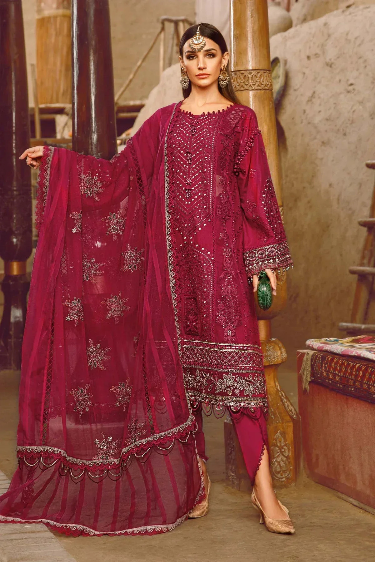 Maria B | Luxury Lawn | D-2311-B -  Maria B Luxury - Original Designer Dress - House of Maryam
