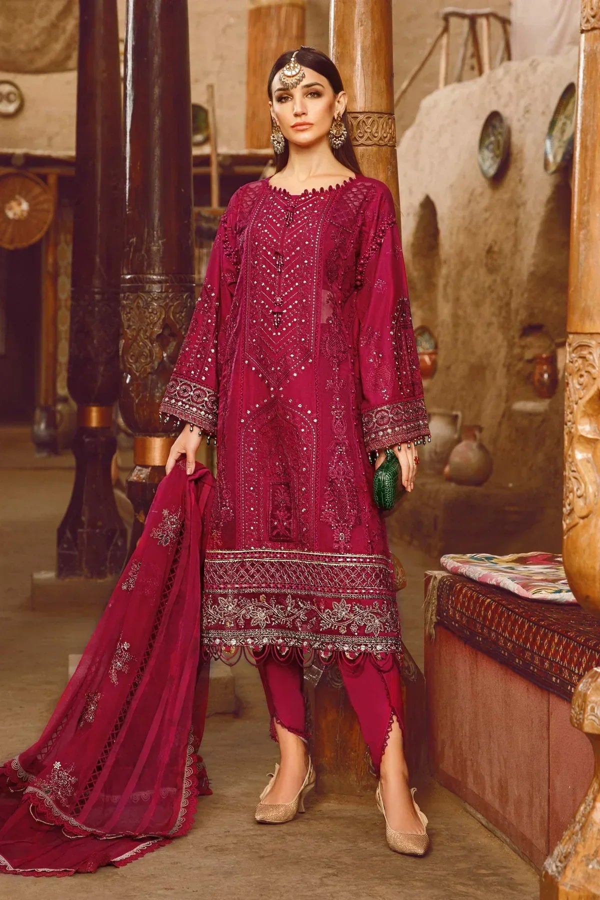 Maria B | Luxury Lawn | D-2311-B -  Maria B Luxury - Original Designer Dress - House of Maryam