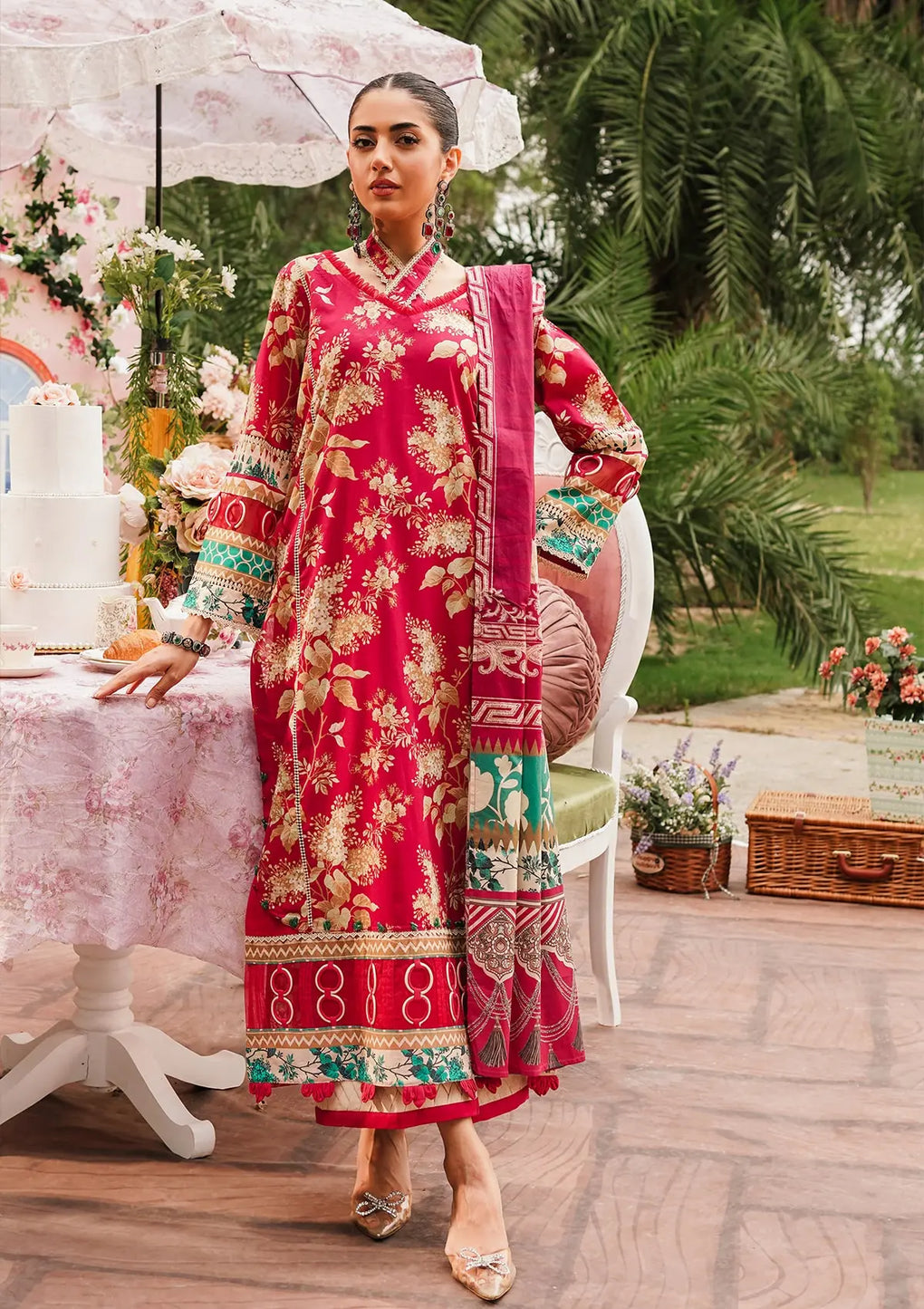 Elaf Premium | Printed Collection 24 | EEP-04A - Flores de Amor -  Elaf Premium Casuals - Original Designer Dress - House of Maryam