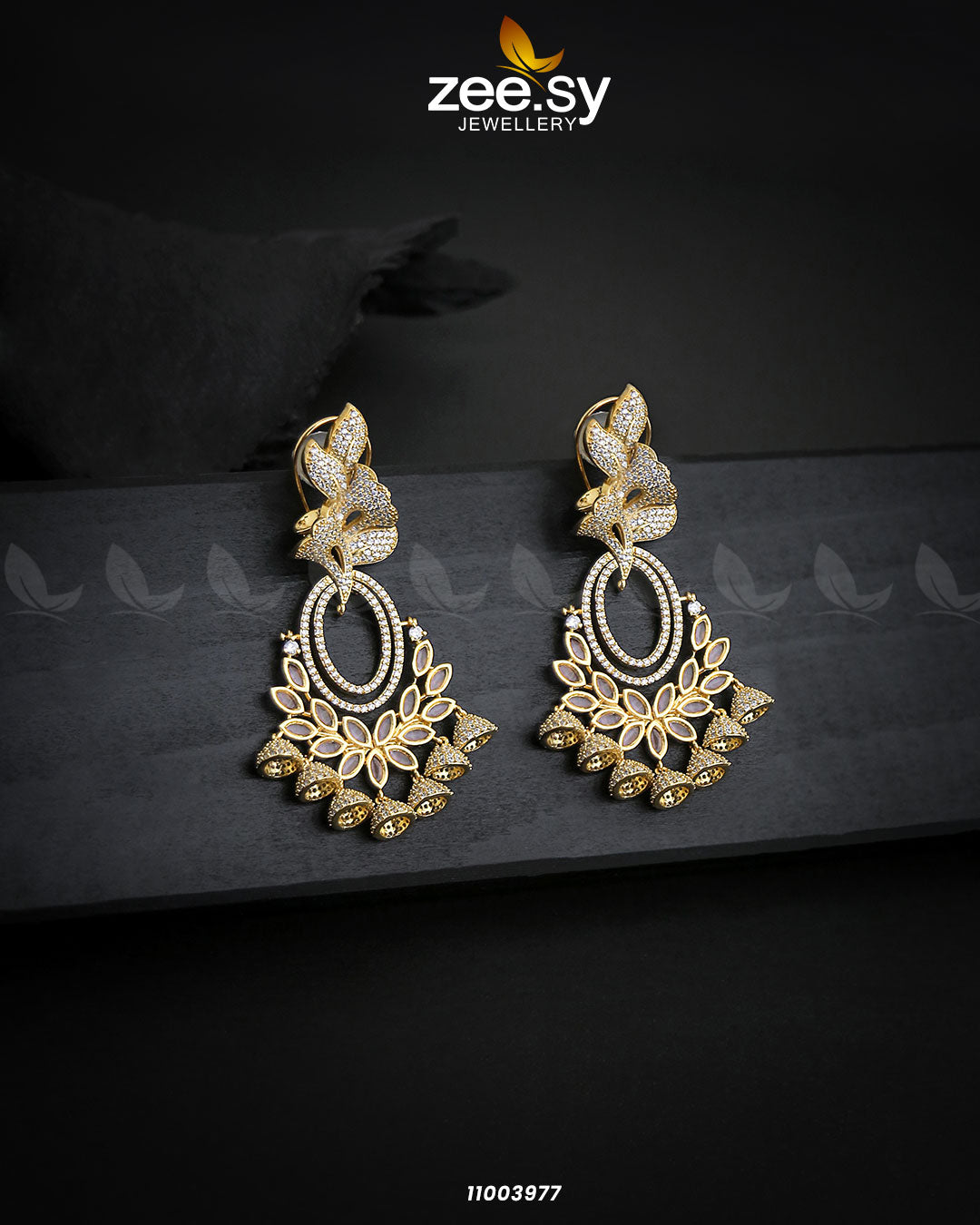 Earrings-0561 -  Zeesy Earrings - Original Designer Dress - House of Maryam