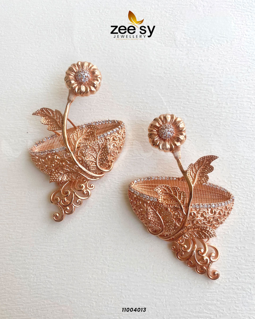 Earrings-0596 -  Zeesy Earrings - Original Designer Dress - House of Maryam