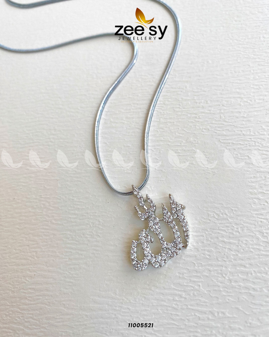 Calligraphy Locket-0009 -  Zeesy Calligraphy Pendant - Original Designer Dress - House of Maryam