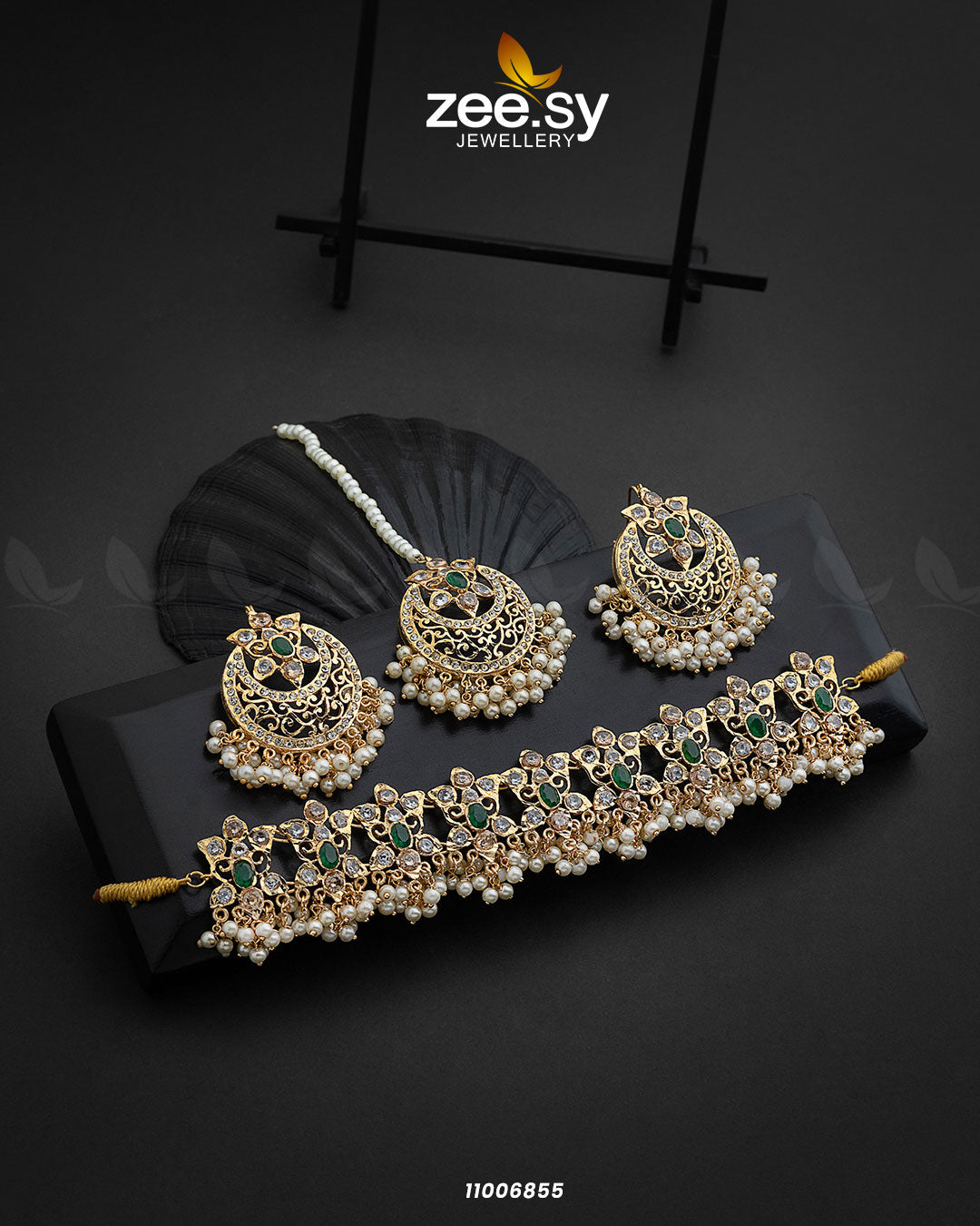 Necklace-0920 -  Zeesy Necklace Sets - Original Designer Dress - House of Maryam