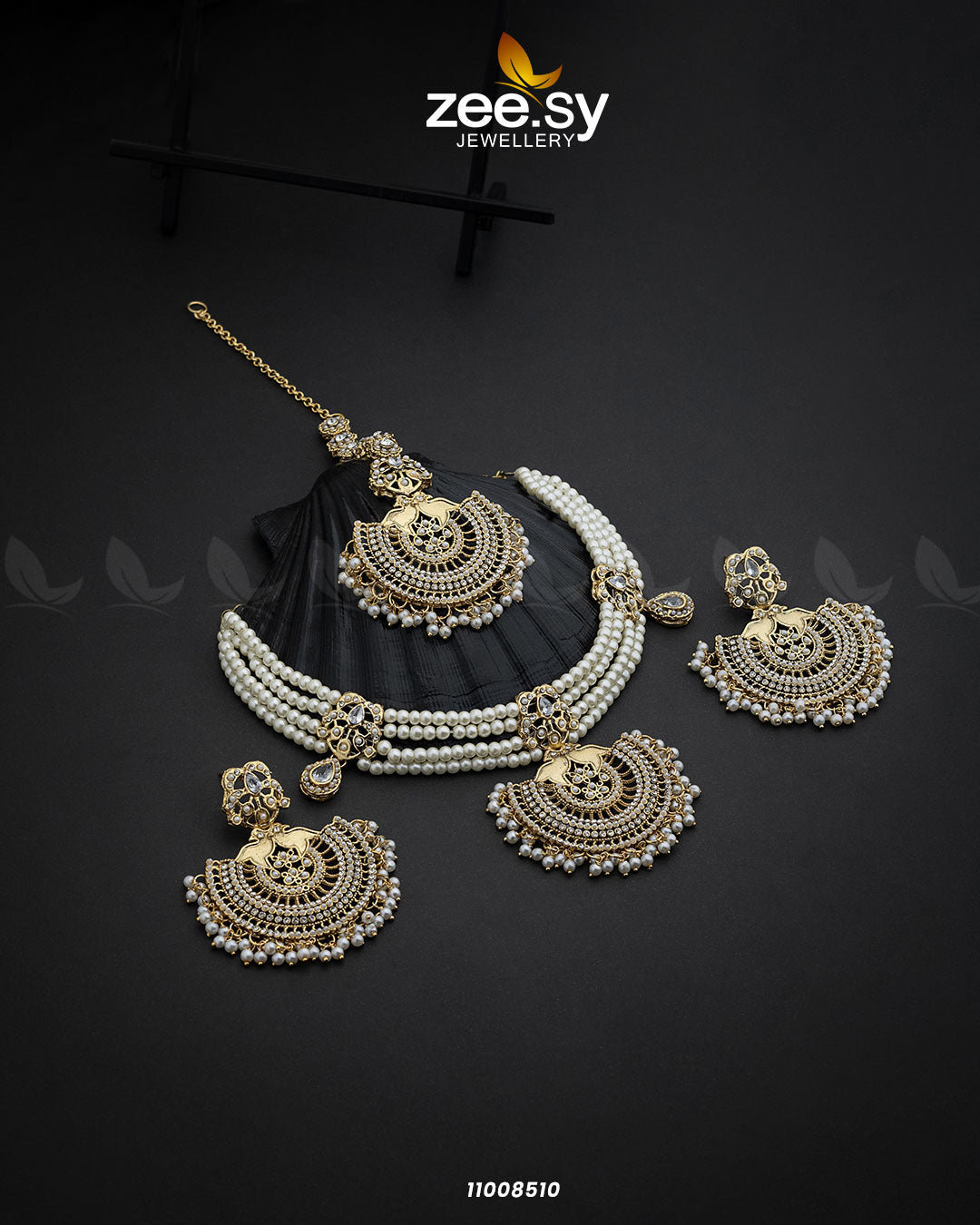 Necklace-0987 -  Zeesy Necklace Sets - Original Designer Dress - House of Maryam