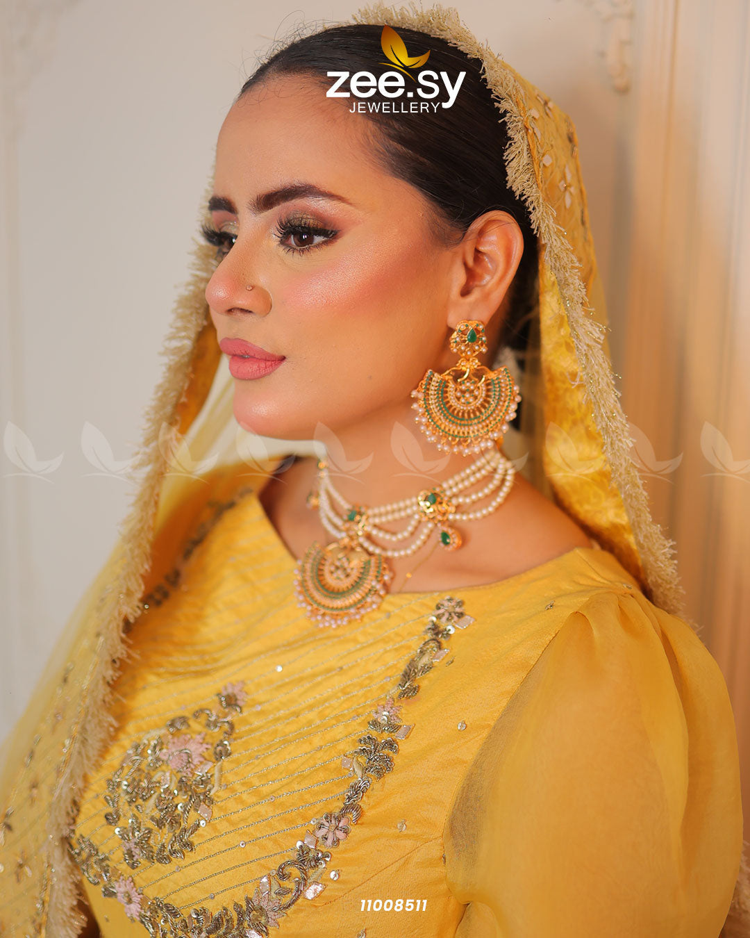 Necklace-0987 -  Zeesy Necklace Sets - Original Designer Dress - House of Maryam