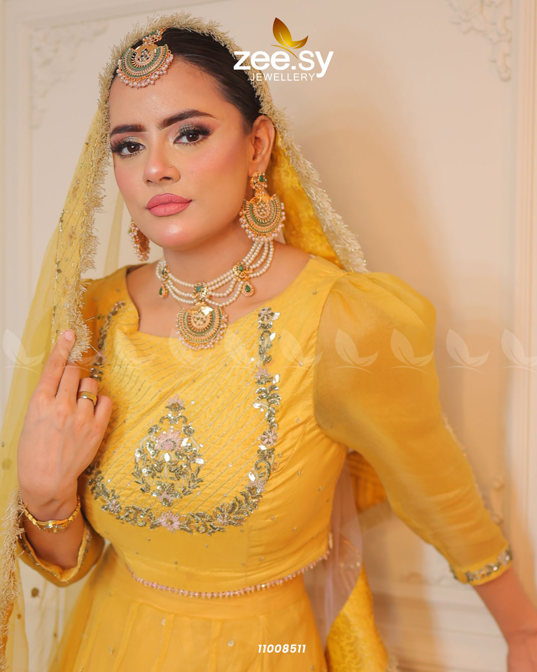 Necklace-0987 -  Zeesy Necklace Sets - Original Designer Dress - House of Maryam