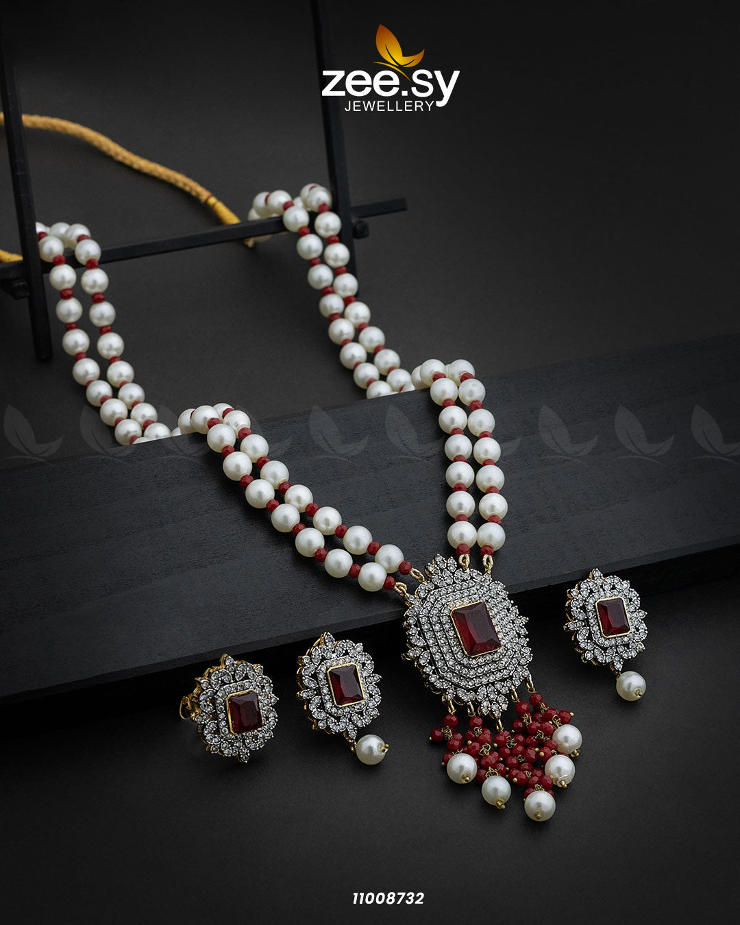 Necklace-1008 -  Zeesy Necklace Sets - Original Designer Dress - House of Maryam