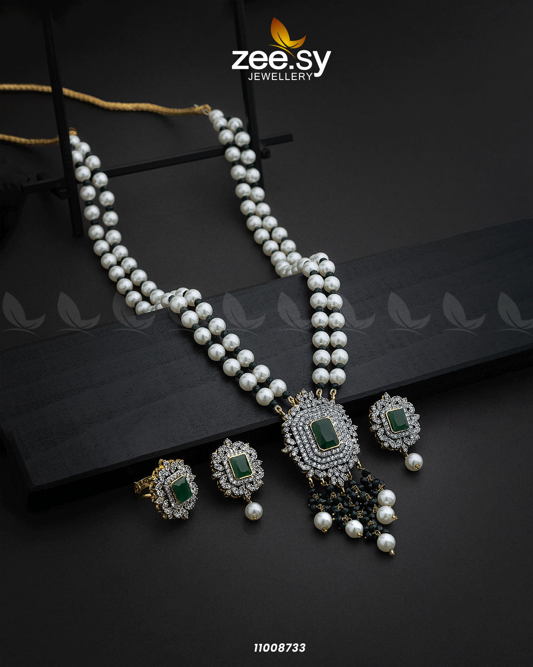 Necklace-1008 -  Zeesy Necklace Sets - Original Designer Dress - House of Maryam