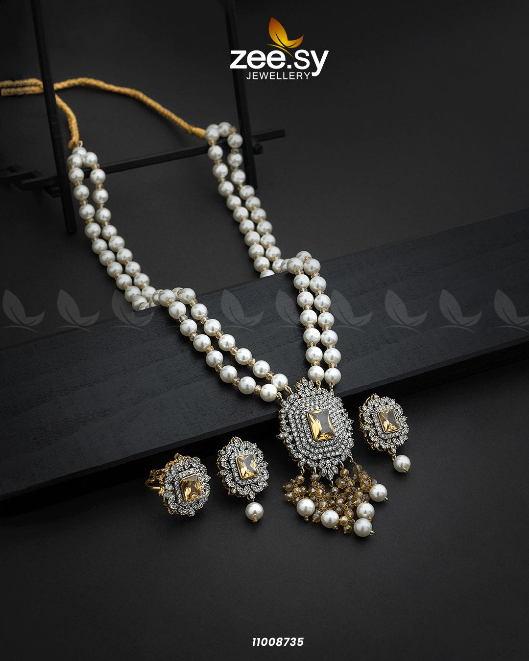 Necklace-1008 -  Zeesy Necklace Sets - Original Designer Dress - House of Maryam