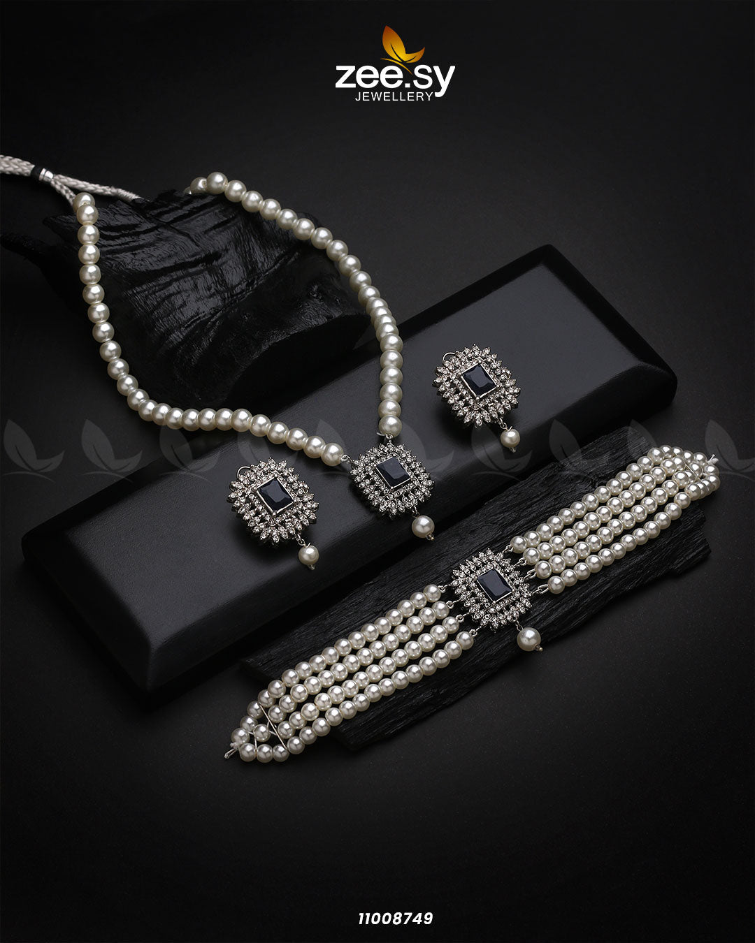 Necklace-1005 -  Zeesy Necklace Sets - Original Designer Dress - House of Maryam