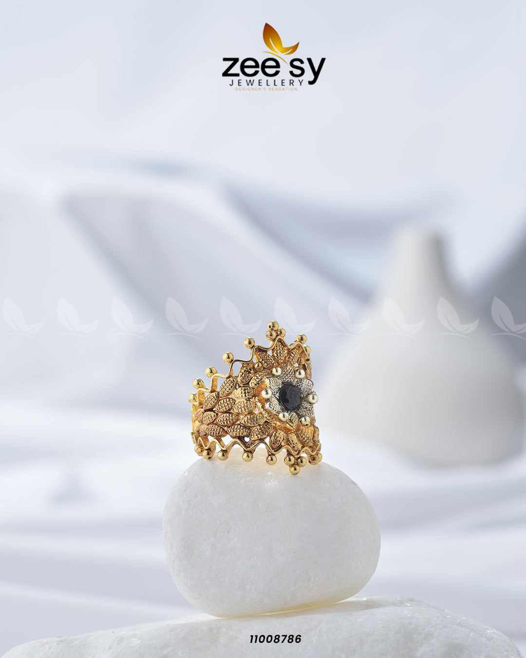 Crown Ring-8290 -  Zeesy Rings - Original Designer Dress - House of Maryam