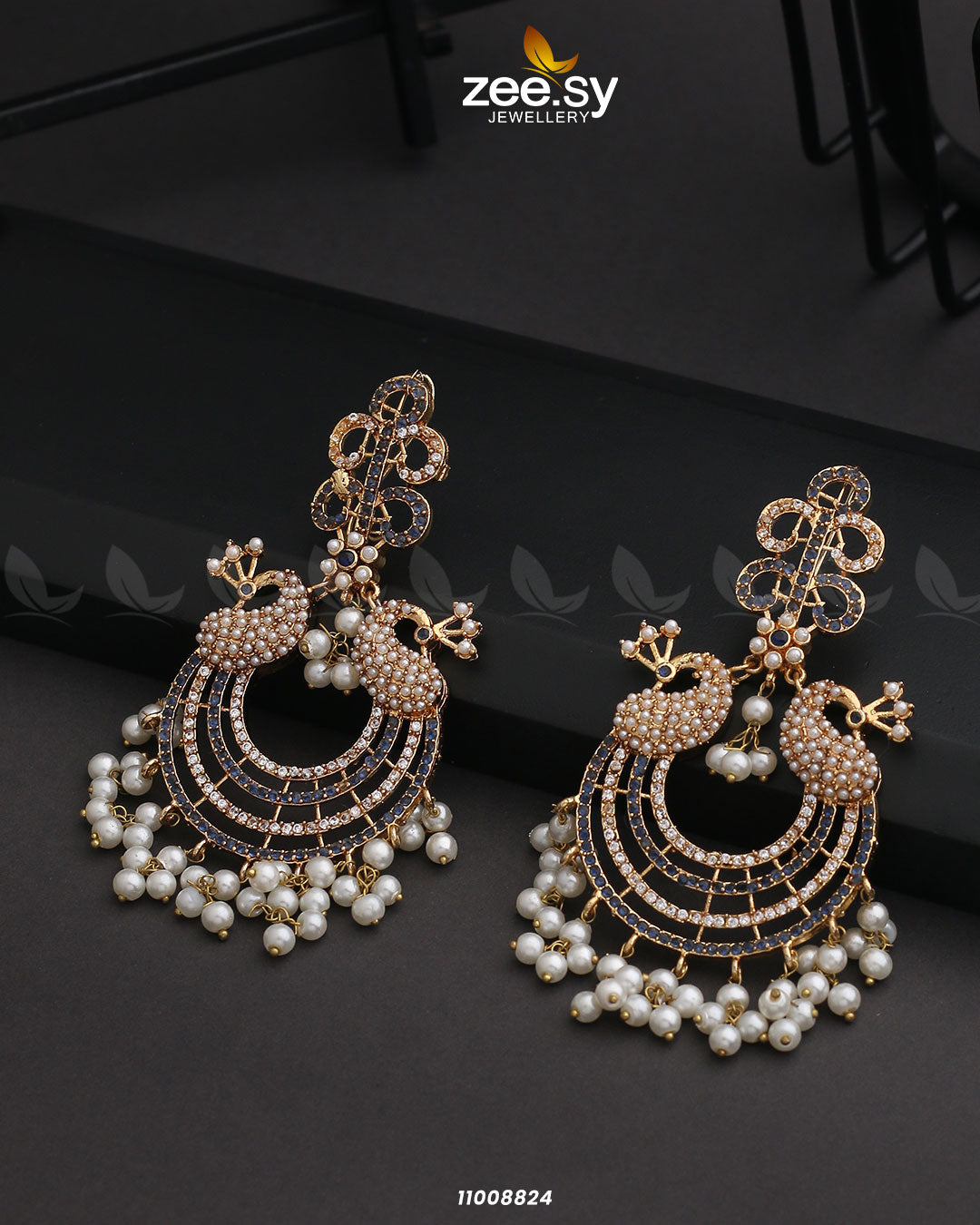 Earrings-0827 -  Zeesy Earrings - Original Designer Dress - House of Maryam