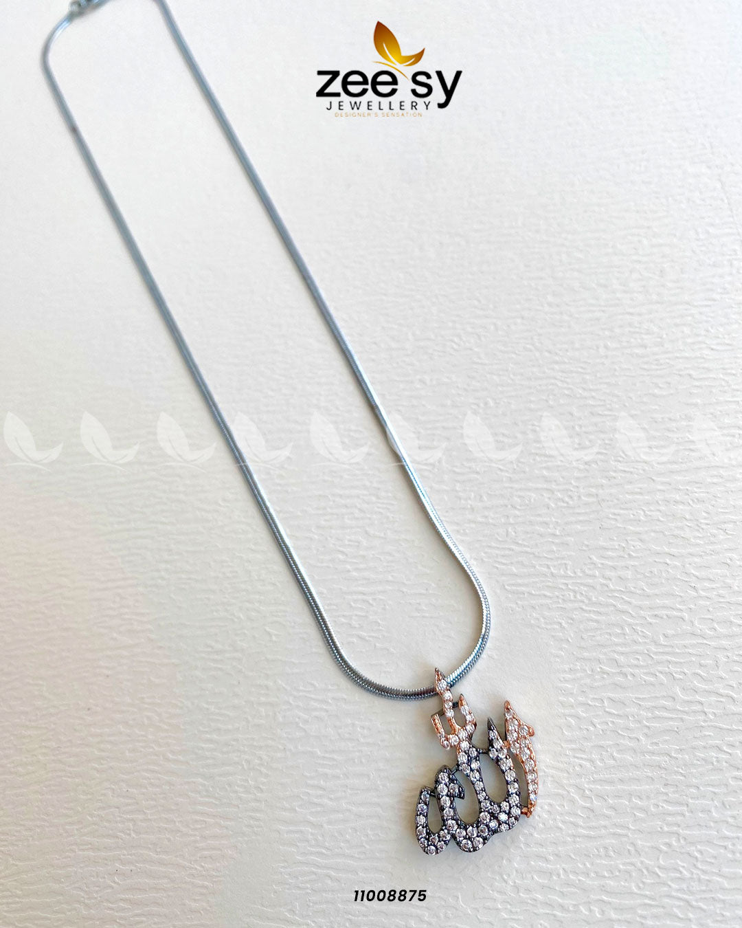 Calligraphy Locket-0009 -  Zeesy Calligraphy Pendant - Original Designer Dress - House of Maryam