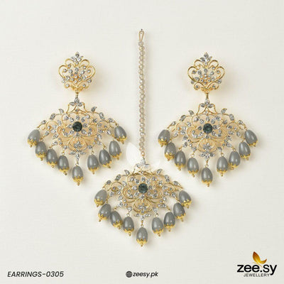 Sunflower Earrings-0305 -  Zeesy Earrings - Original Designer Dress - House of Maryam