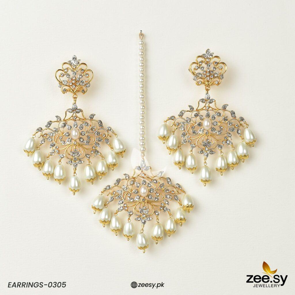 Sunflower Earrings-0305 -  Zeesy Earrings - Original Designer Dress - House of Maryam
