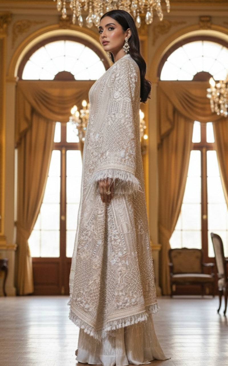 Threads and Motifs | Formal Dresses 25 | Organza Embroidered Jacket-5