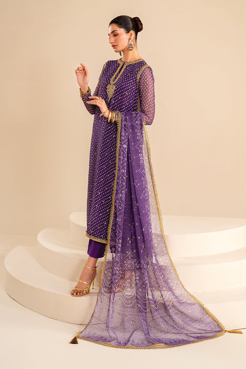 Baroque | Luxury Pret 24 | CHIFFON UF-625 -  Baroque Luxury - Original Designer Dress - House of Maryam