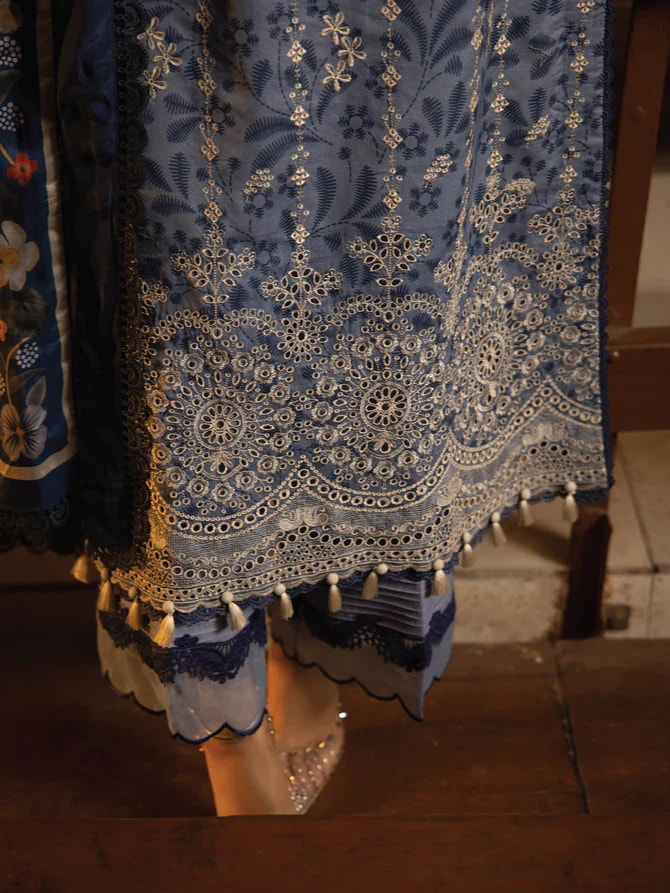 Faiza Faisal | Maya Luxury Lawn | Gamze -  Faiza Faisal Luxury - Original Designer Dress - House of Maryam