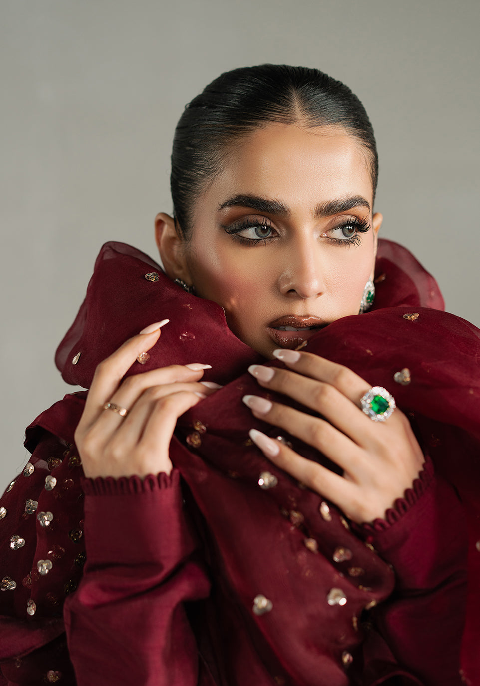 Zarqash | Silk Edit | ZQS 018 ROSE ROUGE -  Zarqash Ladies Clothes - Original Designer Dress - House of Maryam