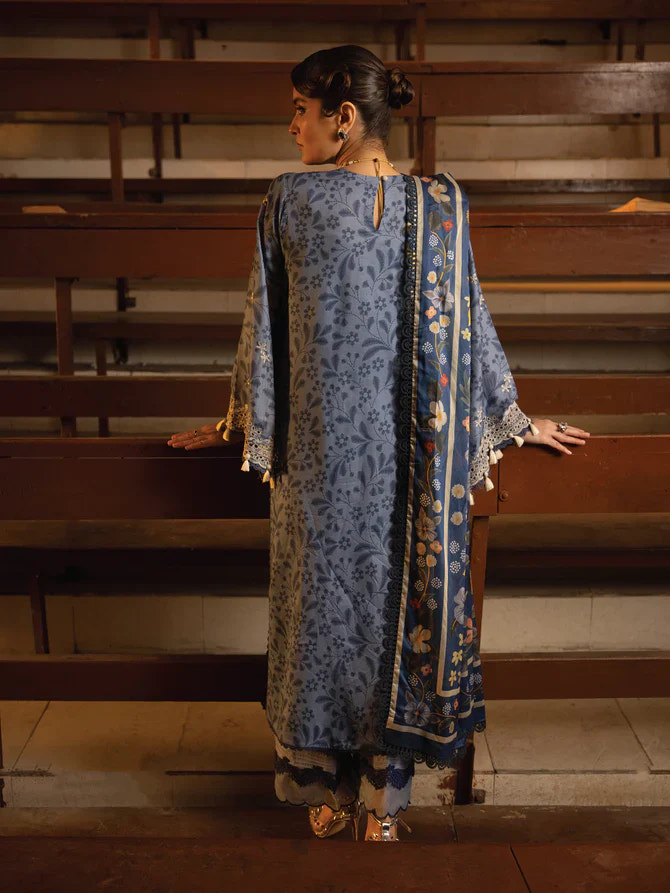 Faiza Faisal | Maya Luxury Lawn | Gamze -  Faiza Faisal Luxury - Original Designer Dress - House of Maryam