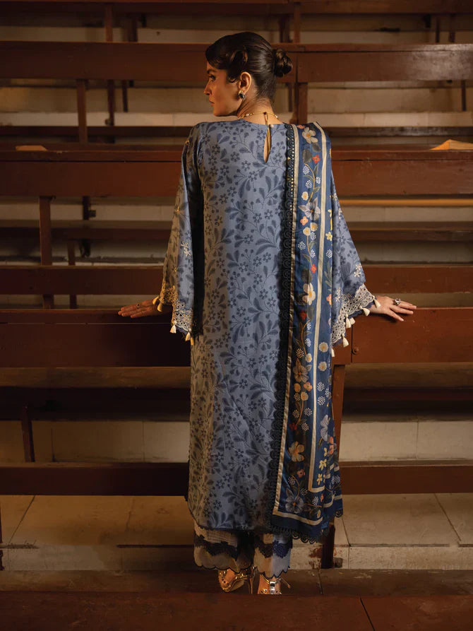 Faiza Faisal | Maya Luxury Lawn | Gamze -  Faiza Faisal Luxury -  House of Maryam