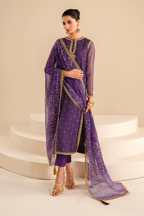 Baroque | Luxury Pret 24 | CHIFFON UF-625 -  Baroque Luxury - Original Designer Dress - House of Maryam