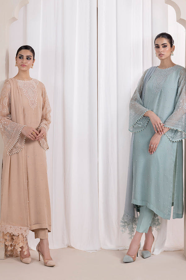 Baroque | Luxury Pret 24 | CHIFFON PR-843 -  Baroque Luxury - Original Designer Dress - House of Maryam
