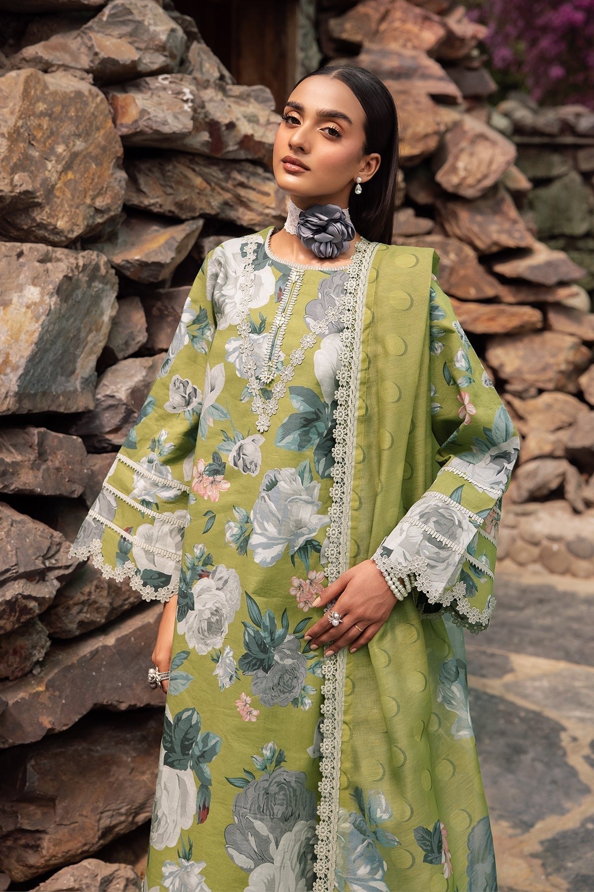 Alizeh | Sheen Lawn Prints 24 | JAZMIN -  Alizeh Casuals - Original Designer Dress - House of Maryam