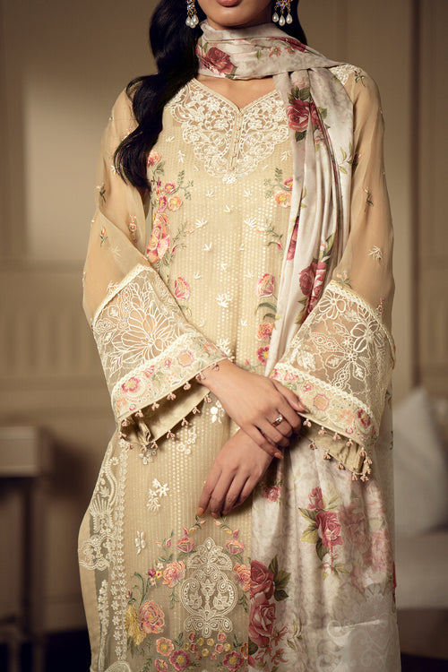 Baroque | Luxury Pret 24 | CHIFFON UF-513 -  Baroque Luxury - Original Designer Dress - House of Maryam