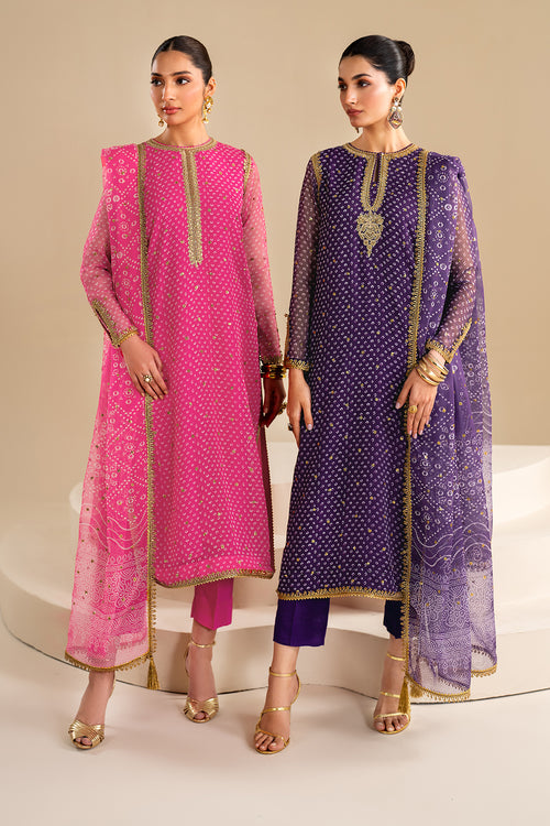 Baroque | Luxury Pret 24 | CHIFFON UF-625 -  Baroque Luxury - Original Designer Dress - House of Maryam