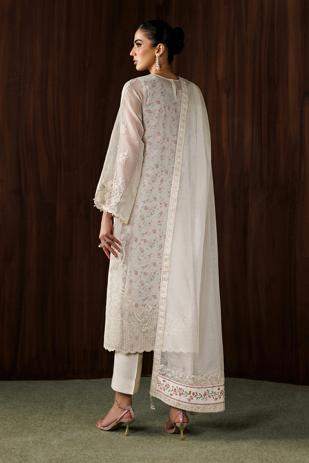 Baroque | Formals Collection | EMBROIDERED COTTON NET UF-4440, image 2