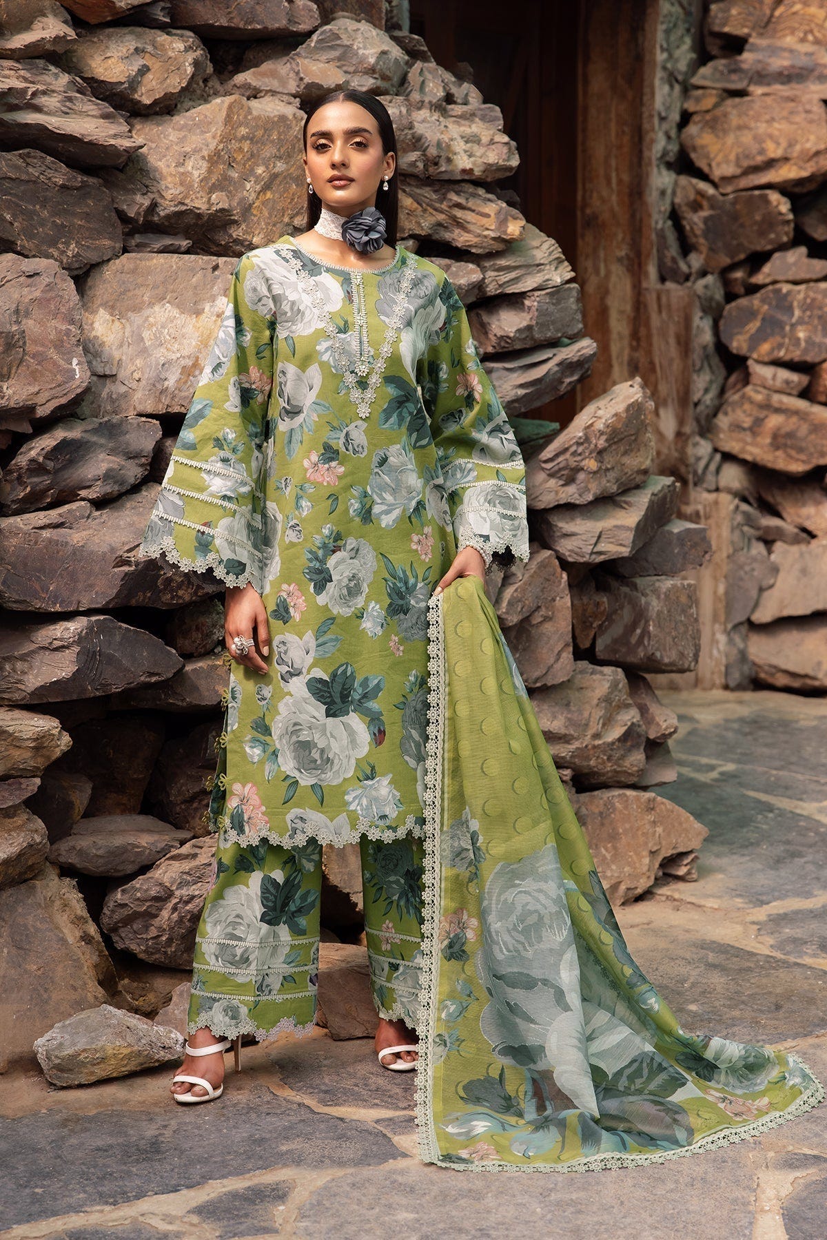 Alizeh | Sheen Lawn Prints 24 | JAZMIN -  Alizeh Casuals - Original Designer Dress - House of Maryam