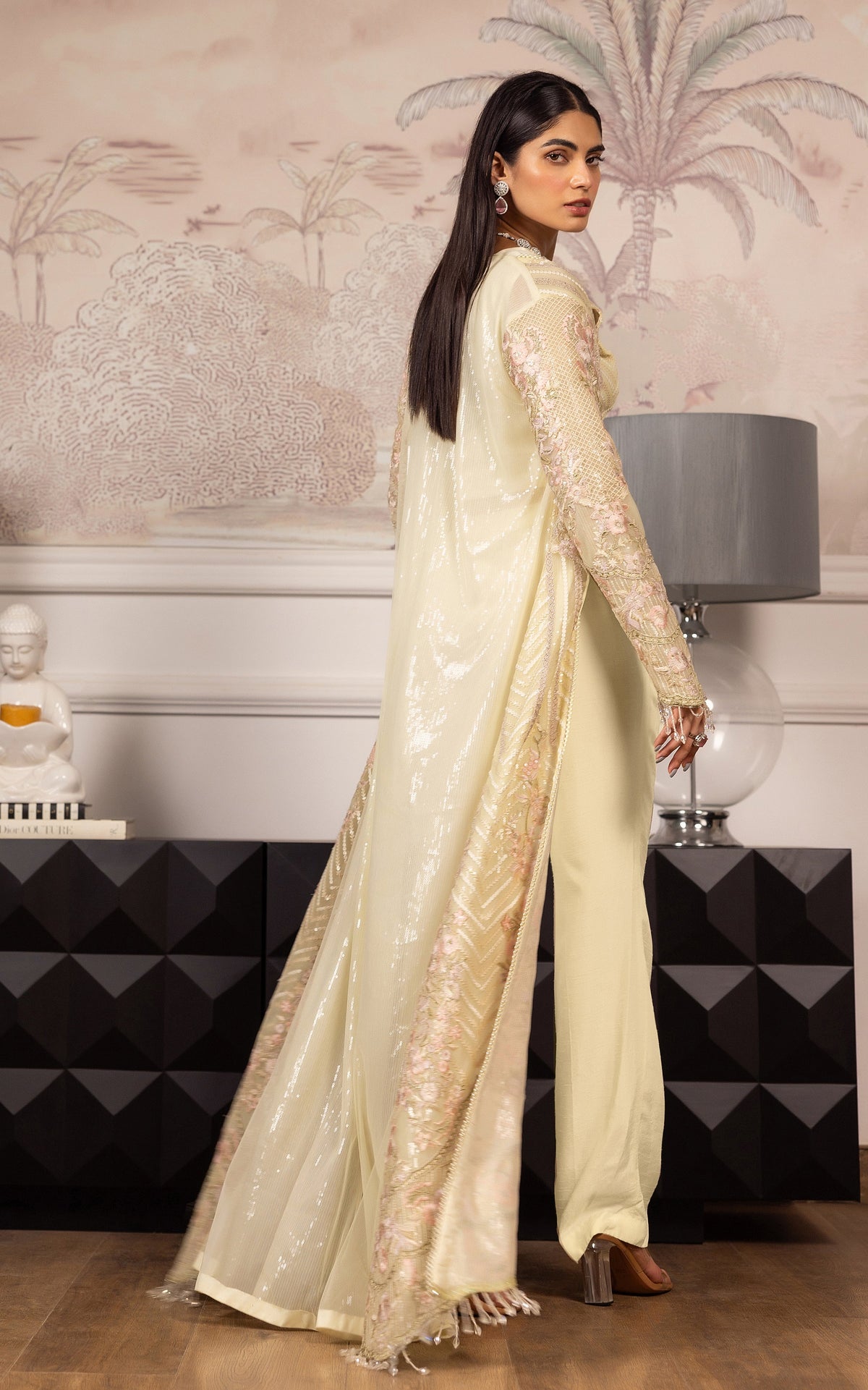 Threads and Motifs | Formal Dresses 25 | Net Embroidered Jacket With Embroidered Blouse -  Threads and Motifs Ladies Clothes - Original Designer Dress - House of Maryam
