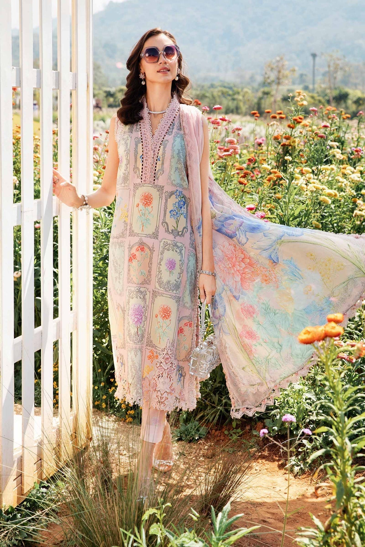 Maria B | M Prints 25 | MPT-2511-A -  Maria B Ladies Clothes - Original Designer Dress - House of Maryam