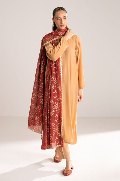 Cross Stitch | Exclusive Pret | Saffron Dust-2PC (Shirt & Dupatta)