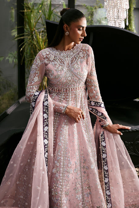 Afrozeh Zeal baby pink formal maxi and lehenga, photo 4