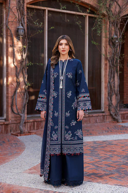 Farasha | Kaavish Lawn 24 | DEEP SAPPHIRE -  Farasha Luxury - Original Designer Dress - House of Maryam