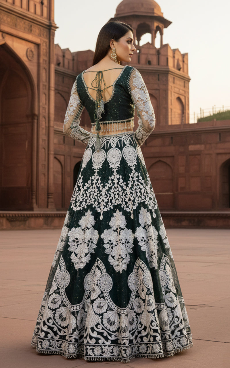 Threads and Motifs | Formal Outfits | Blouse With Lehenga-2