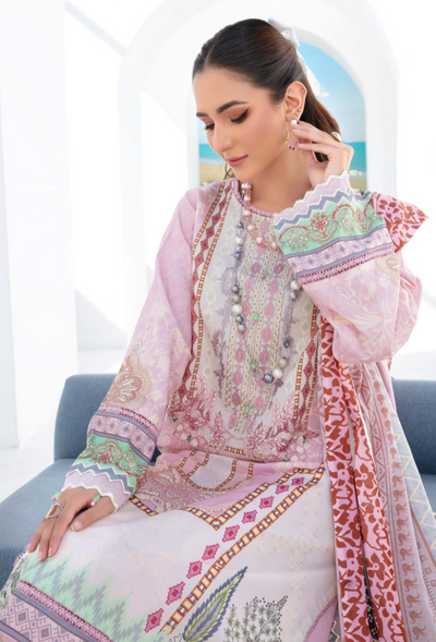 Humdum | Saira Bano Lawn 24 | D08 -  HumDum Casuals - Original Designer Dress - House of Maryam