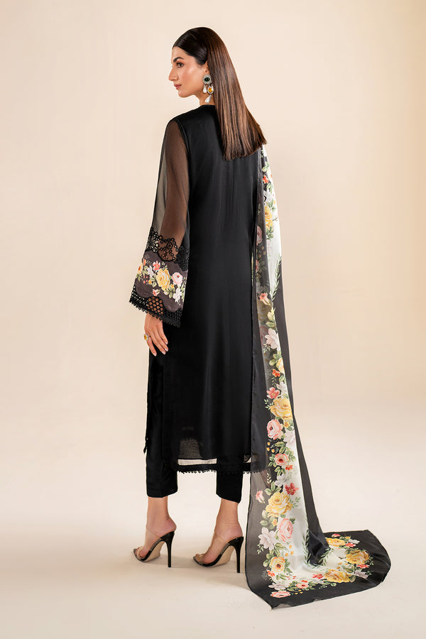 Baroque | Velvet Formals | CHIFFON UF-615 -  Baroque Ladies Clothes - Original Designer Dress - House of Maryam