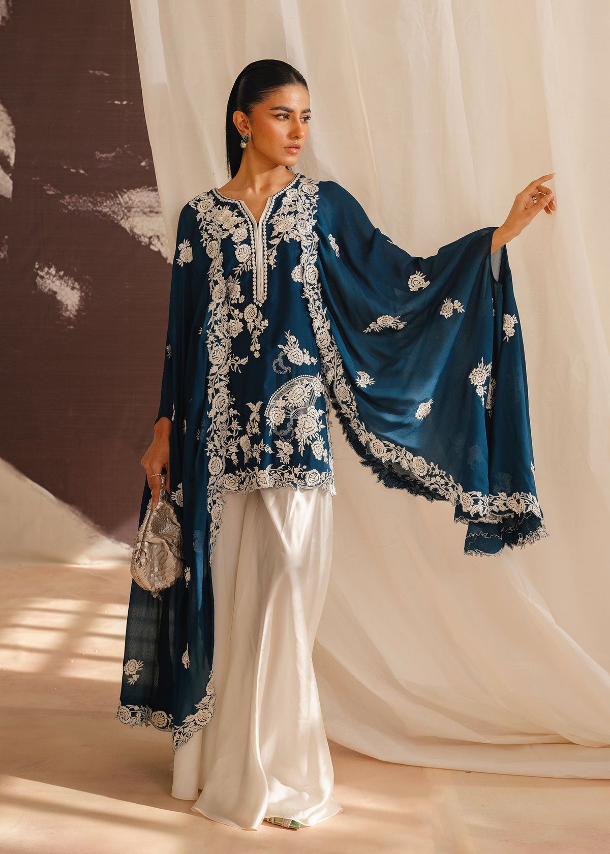 Mahgul | Eye of Cemal | Sapphire Sands -  Mahgul Ladies Clothes - Original Designer Dress - House of Maryam
