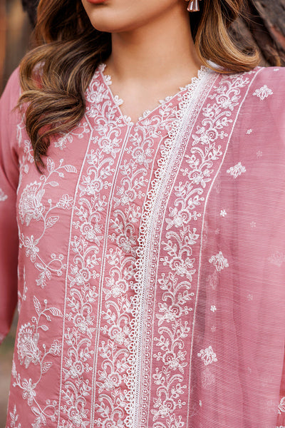 Farasha | Dastoor Embroidered Lawn SS24 | PEARL MIST -  Farasha Luxury - Original Designer Dress - House of Maryam